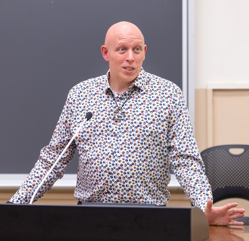 Christopher Hanusa presenting